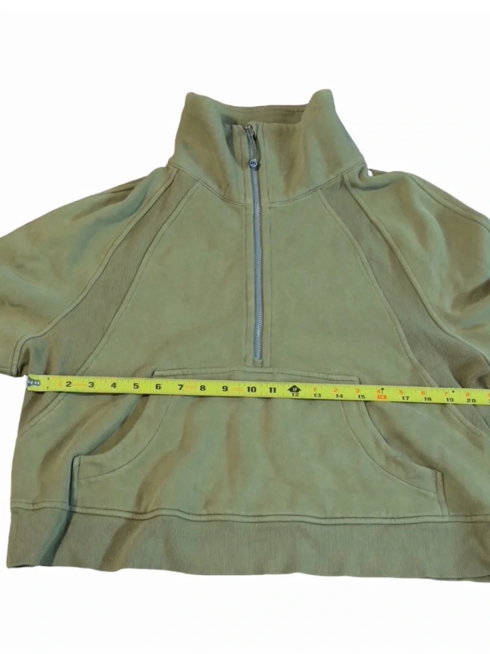 lululemon athletica Olive Green Half-Zip Pullover